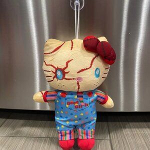 Hello Kitty 9" Chucky Halloween plush with suction cup